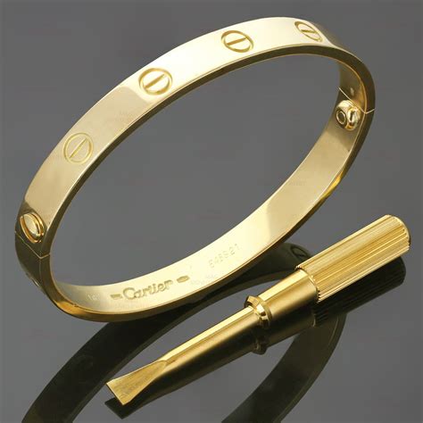 cartier bracelet with screw design.